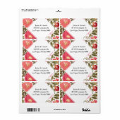Adres Bloom Flowers Label (Full Sheet)