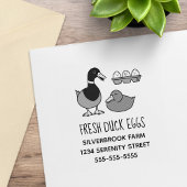 Adres Boerderij verse Mallard Duck Rubberstempel