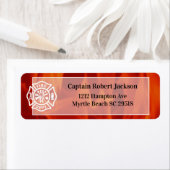 Adres brandblusbrandblusbrandblusbrandblusbrandwee etiket (Insitu)