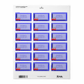 Adres brandweerwagen label (Full Sheet)