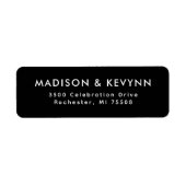 Adres bruiloft etiket (Voorkant)