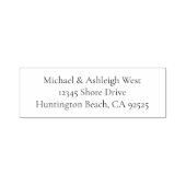 Adres bruiloft zelfinktende stempel (Design)