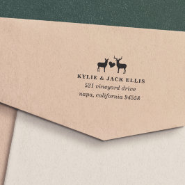 Adres Buck and Doe Return Zelfinktende Stempel