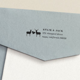 Adres Buck and Doe Return Zelfinktende Stempel