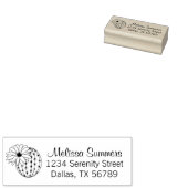 Adres Cactus Flower Rubberstempel (Gestempeld)