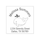 Adres cartoon walvis rubberstempel (Afrduk)