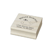 Adres cartoon walvis rubberstempel (Stempel)