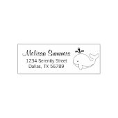 Adres cartoon walvis  zelfinktende stempel (Design)