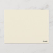 Adres Cream Brown Waterverf Floral wijzigen Briefkaart (Achterkant)