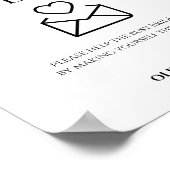 Adres De envelop Maak jezelf een geadresseerde Poster (Hoek)