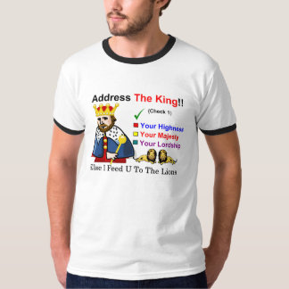 Adres de koning t-shirt