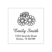 Adres drie dagen rubberstempel (Afrduk)