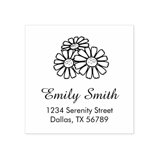 Adres drie dagen rubberstempel (Afrduk)