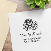 Adres drie dagen rubberstempel