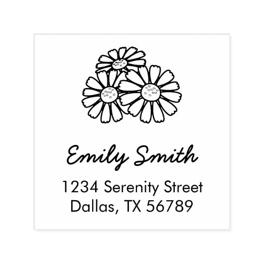 Adres drie dagen  zelfinktende stempel (Design)