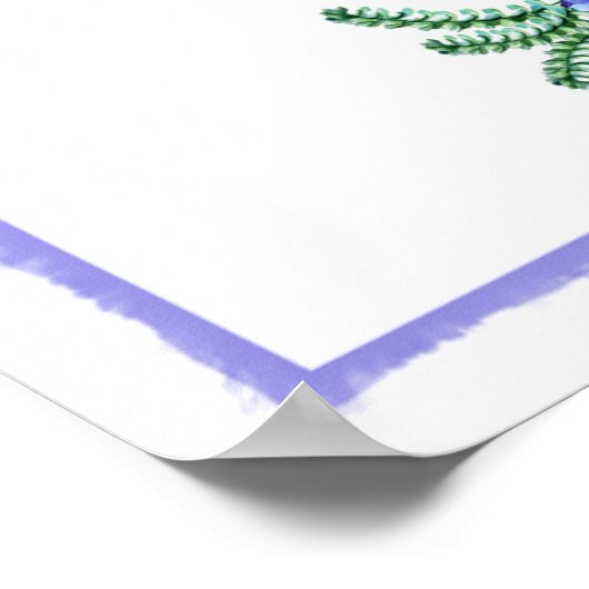 Adres een envelop Succulent Vrijgezellenfeest Poster (Hoek)