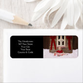 Adres en persoonlijke foto Festive Black Etiket (Insitu)