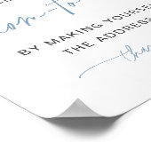 Adres Envelope Twinkle Star Baby shower Boy Poster (Hoek)