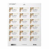 Adres Etiket Oranje belangrijkste knijppers vrijge (Full Sheet)