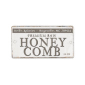 Adres Etiket Verzameld Honeycomb  stijllabel (Voorkant)