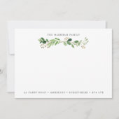 Adres Eucalyptus Bough Notitiekaartje (Voorkant)