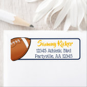 Adres football Navy & Gold Etiket (Insitu)