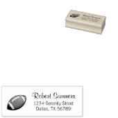 Adres football rubberstempel (Gestempeld)