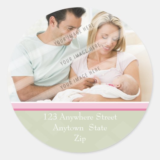 ADRES FOTO STICKER :: zacht diamanten 1 (Voorkant)