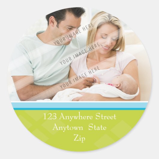 ADRES FOTO STICKER :: zacht diamanten 3 (Voorkant)