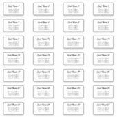 Adres gastenvelop 28 Vet script elegant type Sticker (Voorkant)