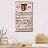 Adres Gettysburg: Abraham Lincoln 1863 Poster (Keuken)