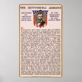 Adres Gettysburg: Abraham Lincoln 1863 Poster (Voorkant)