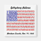 Adres Gettysburg Magneet (Voorkant)