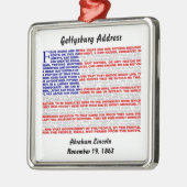 Adres Gettysburg Metalen Ornament (Links)