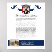 Adres Gettysburg Poster (Voorkant)