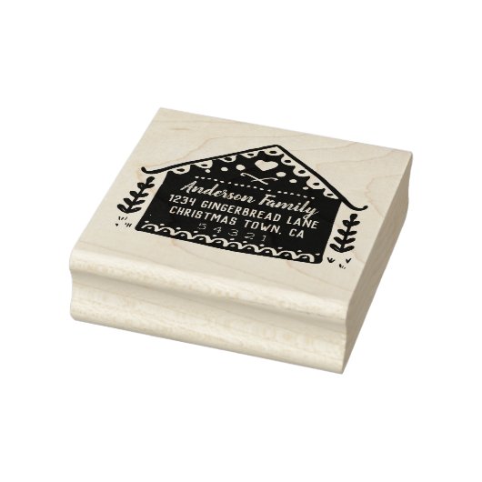 Adres Gingerbrood Rubberstempel (Stempel)