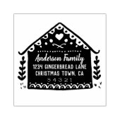 Adres Gingerbrood Rubberstempel (Afrduk)