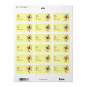 Adres Halloween Skeleton Label (Full Sheet)