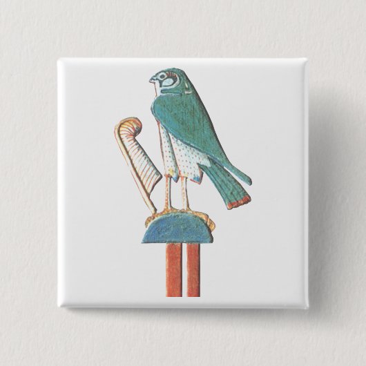 Adres Hathor Vierkante Button 5,1 Cm (Voorkant)