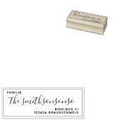Adres Home Braunschweig Persoonlijke naam Familie Rubberstempel (Gestempeld)