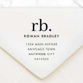 Adres Houten Stempel | Retour Verzending Stempel