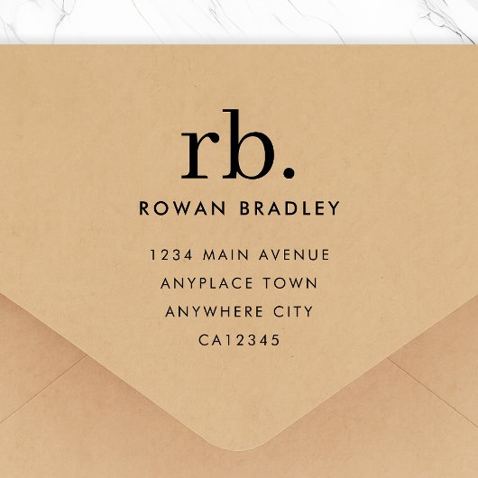 Adres Houten Stempel | Retour Verzending Stempel