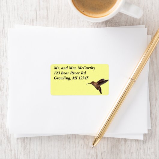 Adres Hummingbird Label (Insitu)