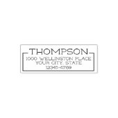 Adres in vak  zelfinktende stempel (Design)