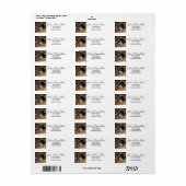 Adres in Wild Turkey Return Etiket (Full Sheet)