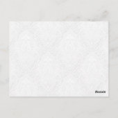 Adres Kaarten Wedding Butterfly Brocade Paars (Achterkant)