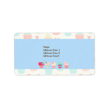 Adres Kawaii Cute Pastel Bakery Label