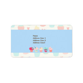 Adres Kawaii Cute Pastel Bakery Label