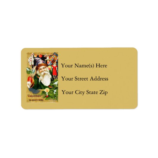  adres kerstgroet etiket (Voorkant)