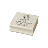Adres kinderdagverblijf voor meisjes rubberstempel (Stempel)